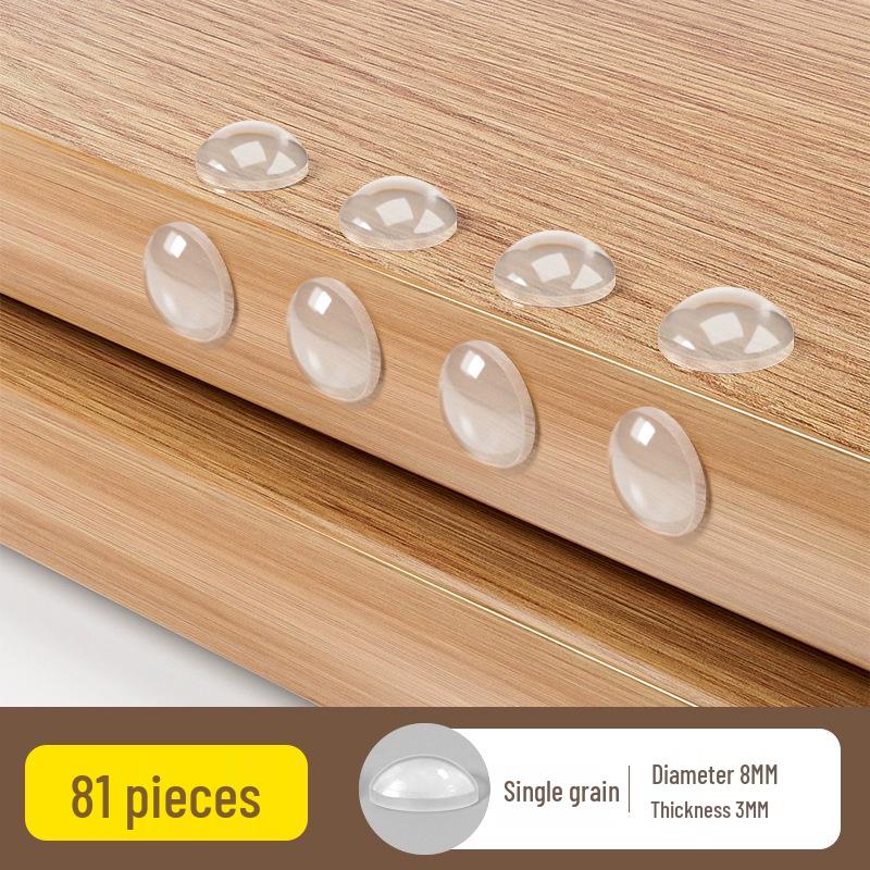 Transparent Anti-Collision Silicone Strips: Soundproof, Wear-Resistant Pads for Furniture, Doors, Windows, and Handles