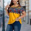 Women Summer T Shirt  Print Retro Fashion Short Sleeve Tees Casual   Printed  Tops