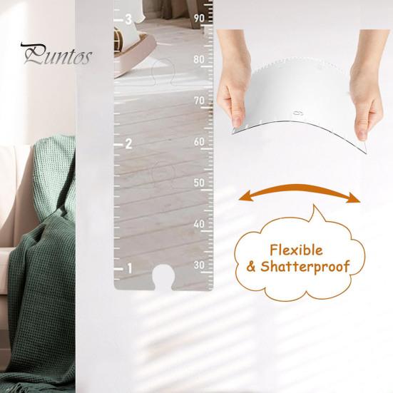 1/2/3Pcs Kids Growth Chart Mirror Dry Erase Board Children Room Nursery Bedroom Baby To Adults Boys Girls Wall Hanging Splicing Height Measurement