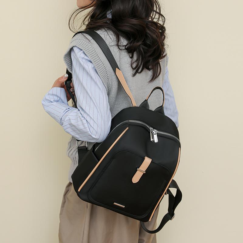 Women's Backpack Outdoor Travel Bag Solid Color Backpack