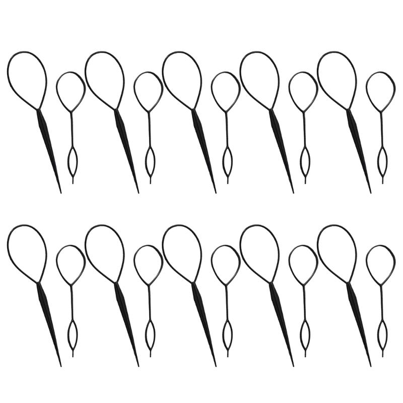 

Topsy Tail Hair Tool 10 Set Hair Tail Tools with 2-Size French Braid-Loop Hair Braid Accessories Ponytail Making Tools 1