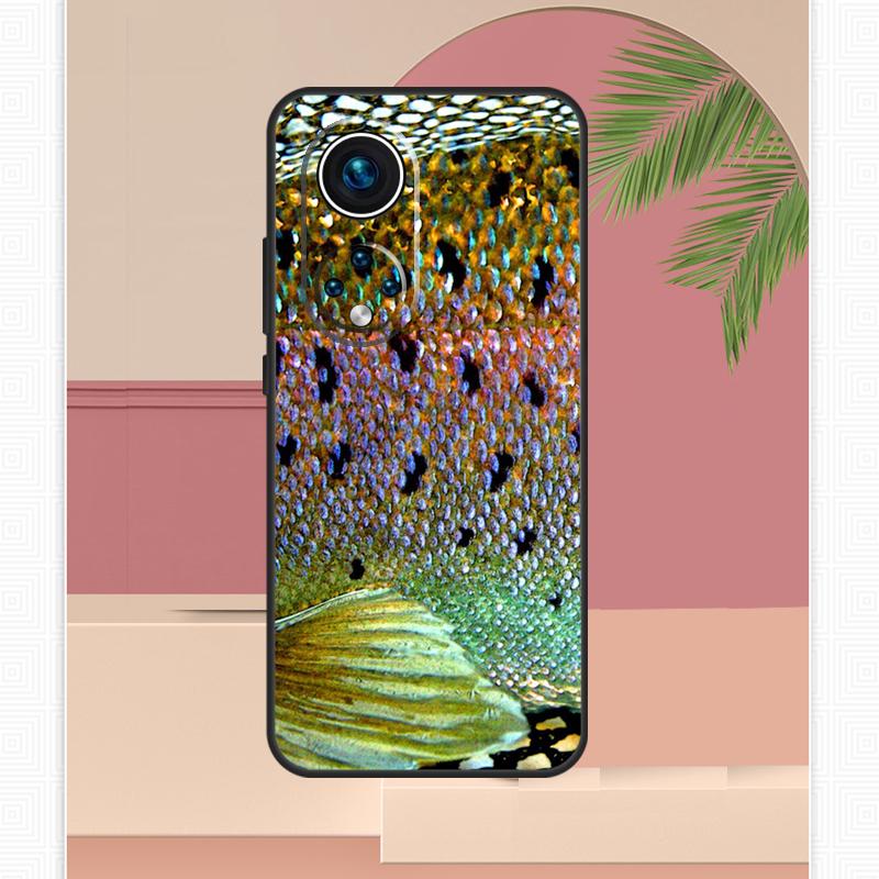 Rainbow Trout Fishing Skin Case For Honor Magic 5 6 7 8 Pro Honor 400 Lite 200 X9c X9b X9a X8b X8a X8c 50 70 90 Cover