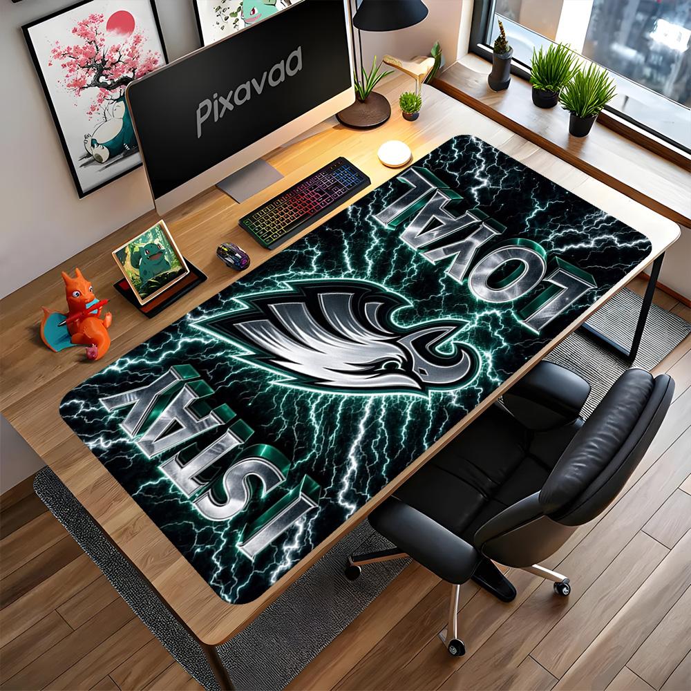 Philadelphia Eagles Gaming Mouse Pad Desk Mouse Pad Study Desk Mat Nonslip Rubber Bottom Computer Desk Office Decoration Accessory