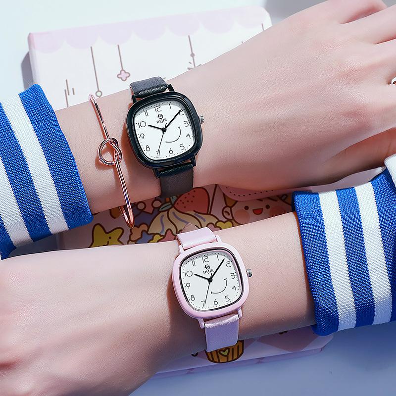 Vintage Small Square Girl'S Watch Junior High And High School Student Simple And Small Design Sense Prefectural Style Quartz