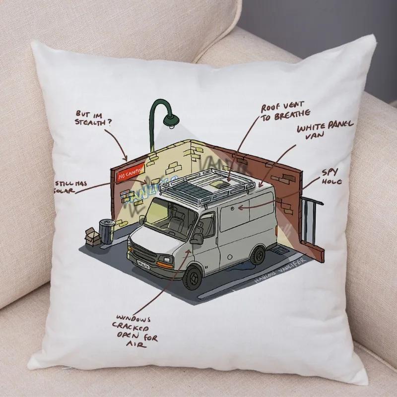 Cartoon Toy Car Decorative Pillowcase Car Ornaments Office Living Room Sofa Home Pillowcase