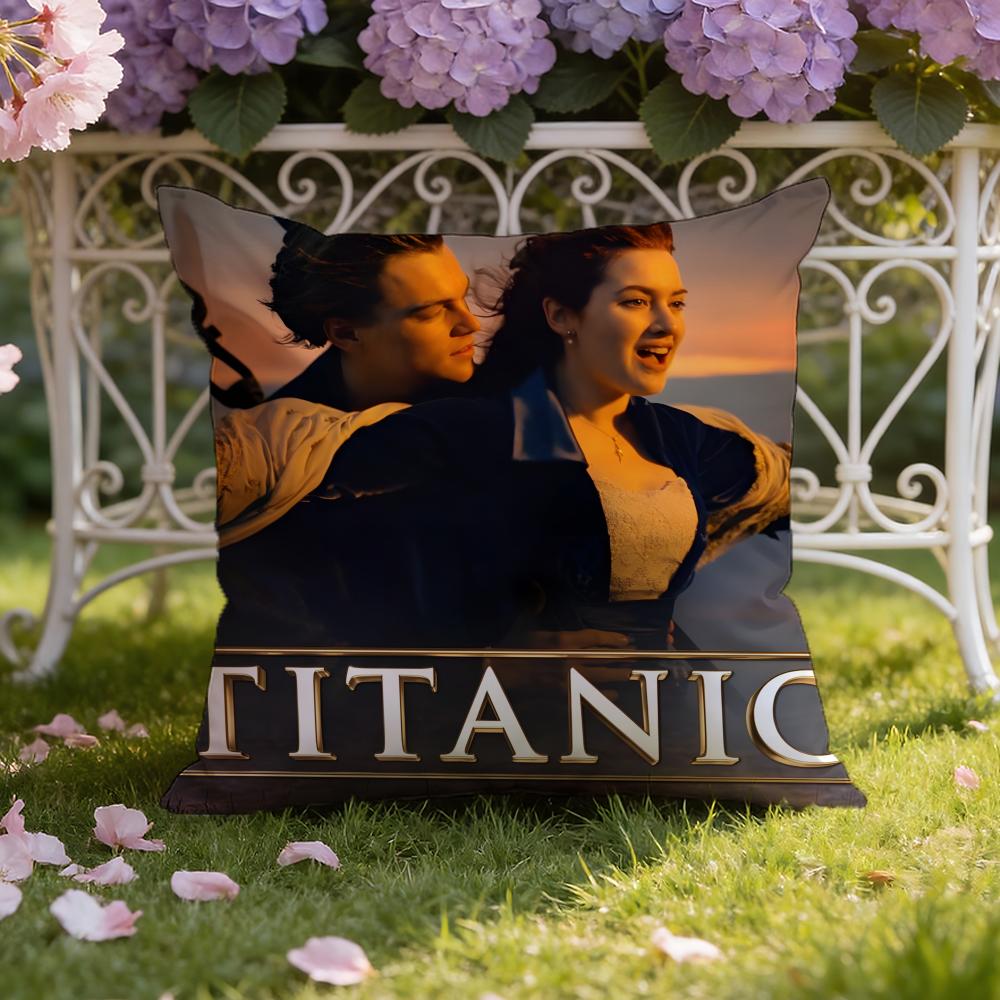 MovieTitanic Cushion Cover Home & Car Dual-Scene Pillow Cover: Reversible for Premium Comfort