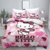 Home Textile Three-Piece Love Cartoon Digital Printing Quilt Pillowcase Bedding