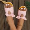 Fashion Summer Women Slippers Shoes Cute Butterfly-Knot Flats Casual Sandals Solid Color Beach Sandals