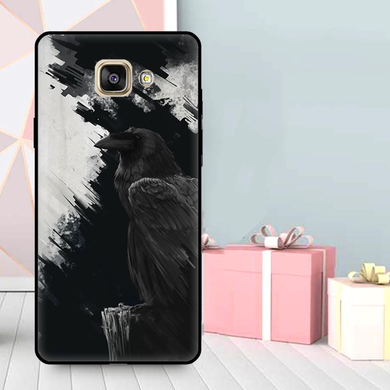 Crow Raven Dark Skull Case For Samsung Galaxy J7 J5 J3 2017 J1 A3 A5 2016 A9 A7 A6 A8 J8 2018 J6 J4 Plus Cover