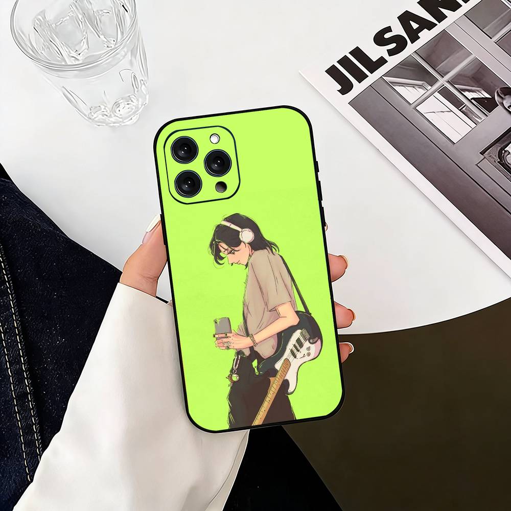KiniOto Manga The Green Yuri Guy Phone Case For iPhone 17, 16,15,14,13,12,11 Plus,Pro Max, Others Soft Black Cover