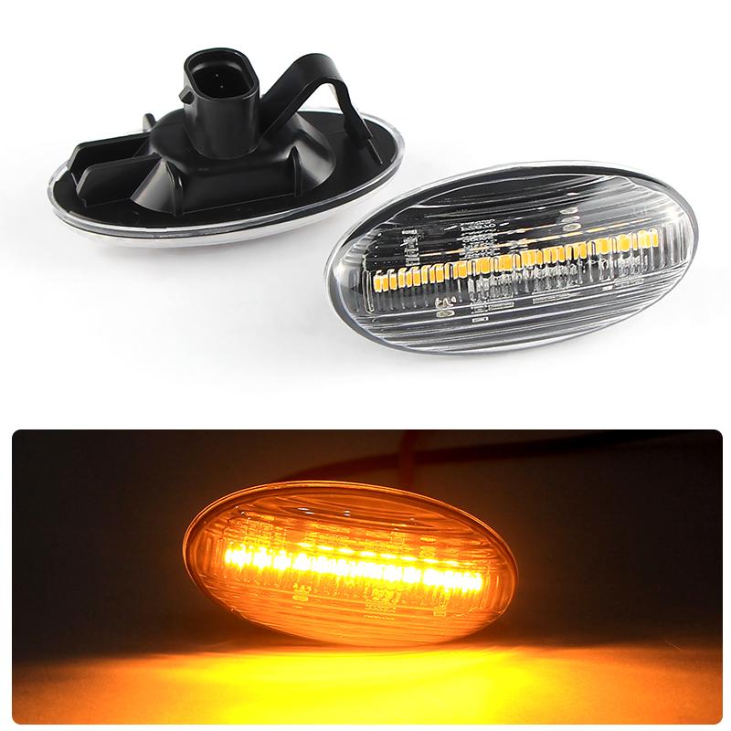 

2PCS For Mazda 2 3 5 MPV LED Dynamic Turn Signal Lights Side Marker Repeater Sequential Lamp Indicator Blinker OEM# GJ6A51120C