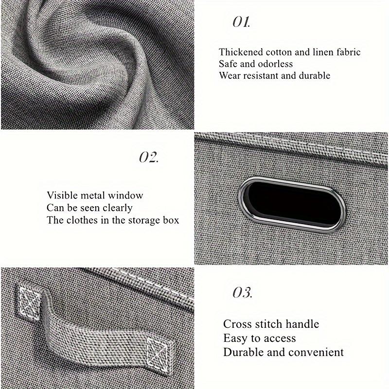 Hochwertige extra große Aufbewahrungskörbe mit Deckel, Handheld-Aufbewahrungsbox für Kleidung, Stoff-Aufbewahrungsbox, Organizer für Spielzeug und Kleidung