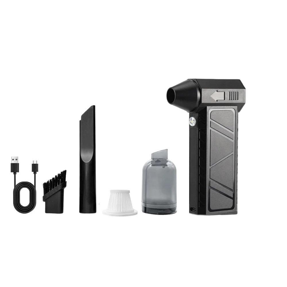 

Мини турбовентилятор с LED-подсветкой 130000 об/мин Мощный воздуходув для пыли Инструменты для очистки от пыли чёрный