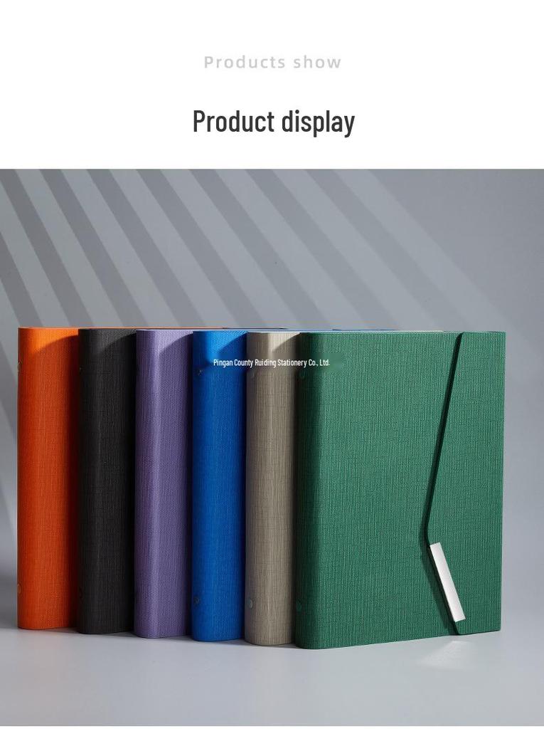 Embossed Logo A5 Trendy Simple Loose-Leaf Notebook