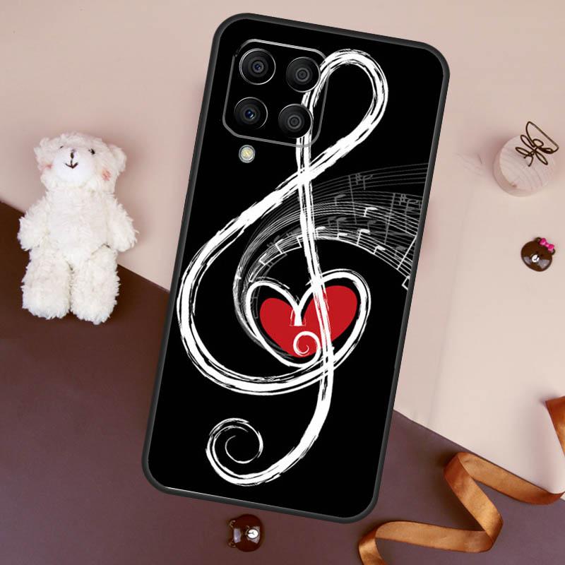 Music Note Symbol Piano Case For Samsung Galaxy M36 M55 M35 M15 M56 M16 M54 M14 M34 M31 M11 M13 M53 M12 M32 M52 M06