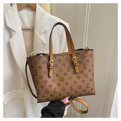 Borsa a tracolla tote e borsa a secchiello a spalla da donna con stampa retrò di alta gamma 2025