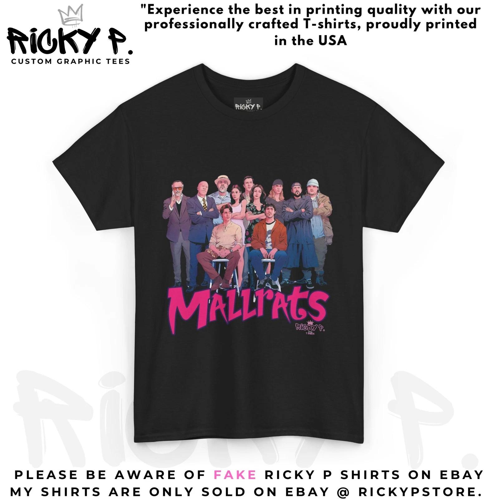 Mallrats 1995 Ricky P 100% Cotton T-shirt Mens Tees Top Movie Kevin Smith Unisex Heavy Cotton Tee XL