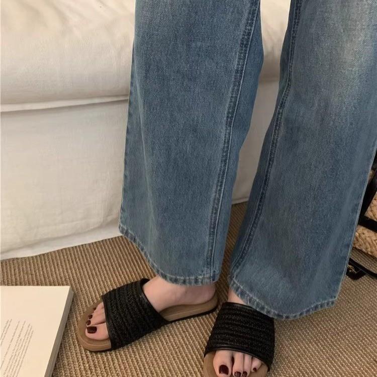 Hausschuhe Damen 2025 neu Sommer Super Feuer schön mit Rock böhmisch Strand Plattformsandalen
