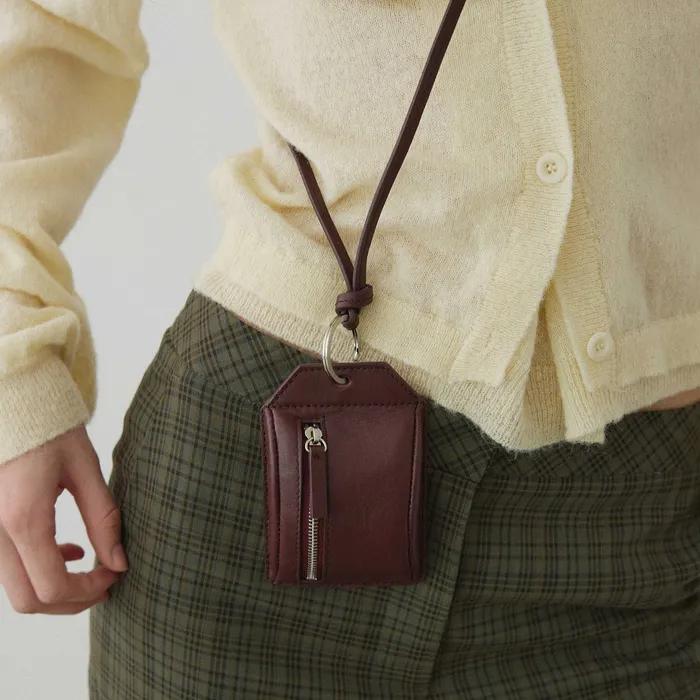 COW LEATHER MINI POUCH (2COLOR)