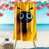 Charming Bold Blue Ant Print Beach Towel, Quick Drying, Suitable for Travel, Outdoor Sports, Jogging, the Beach and Swimming, Gift