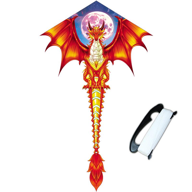 Weifang Long Tail Fire & Ice Dragon Pterodactyl Kites - Easy to Fly
