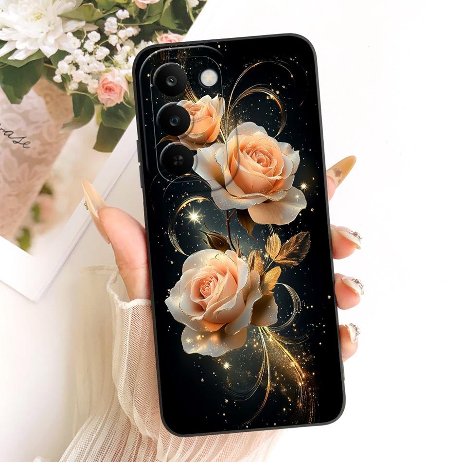 Für Realme C83 Niedliche Katze Blume Cartoon Handyhülle Für Realme C83 C 83 5G Weiche Silikonhüllen Stoßfänger