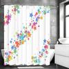 Colorful Stars Shower Curtain, Bathroom Decorative Shower Curtain, Waterproof Shower Curtain with Hooks