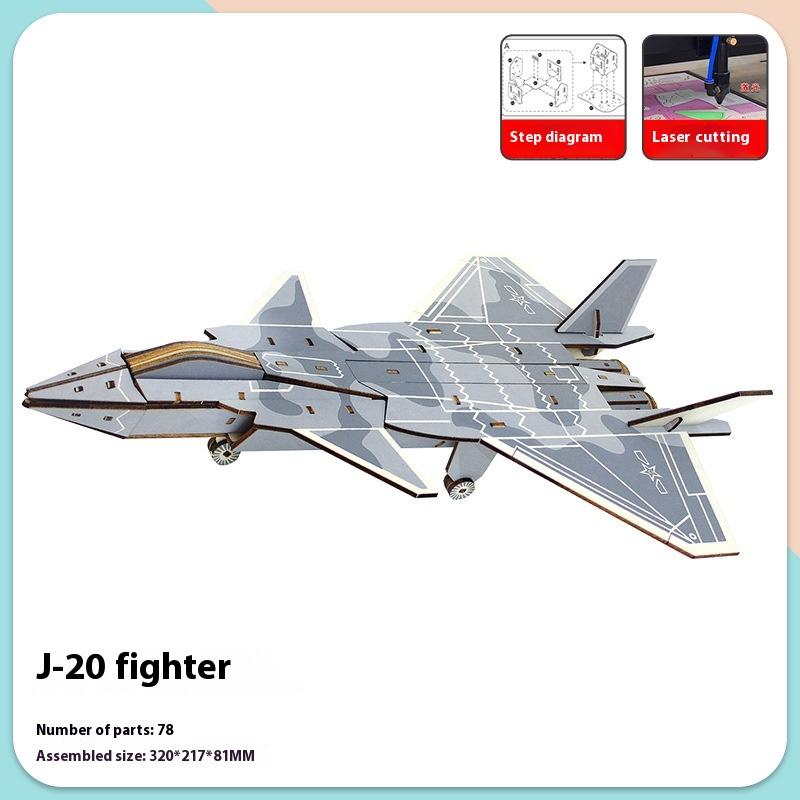 Simulation Wooden Toy Children's Handmade Educational Assembly 3d Three-dimensional Puzzle