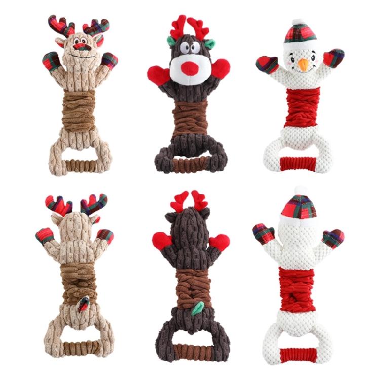 Dogs Chew Toy Cartoon Stretchable Dogs Toy for Aggressive Chewer Stuffed Teether