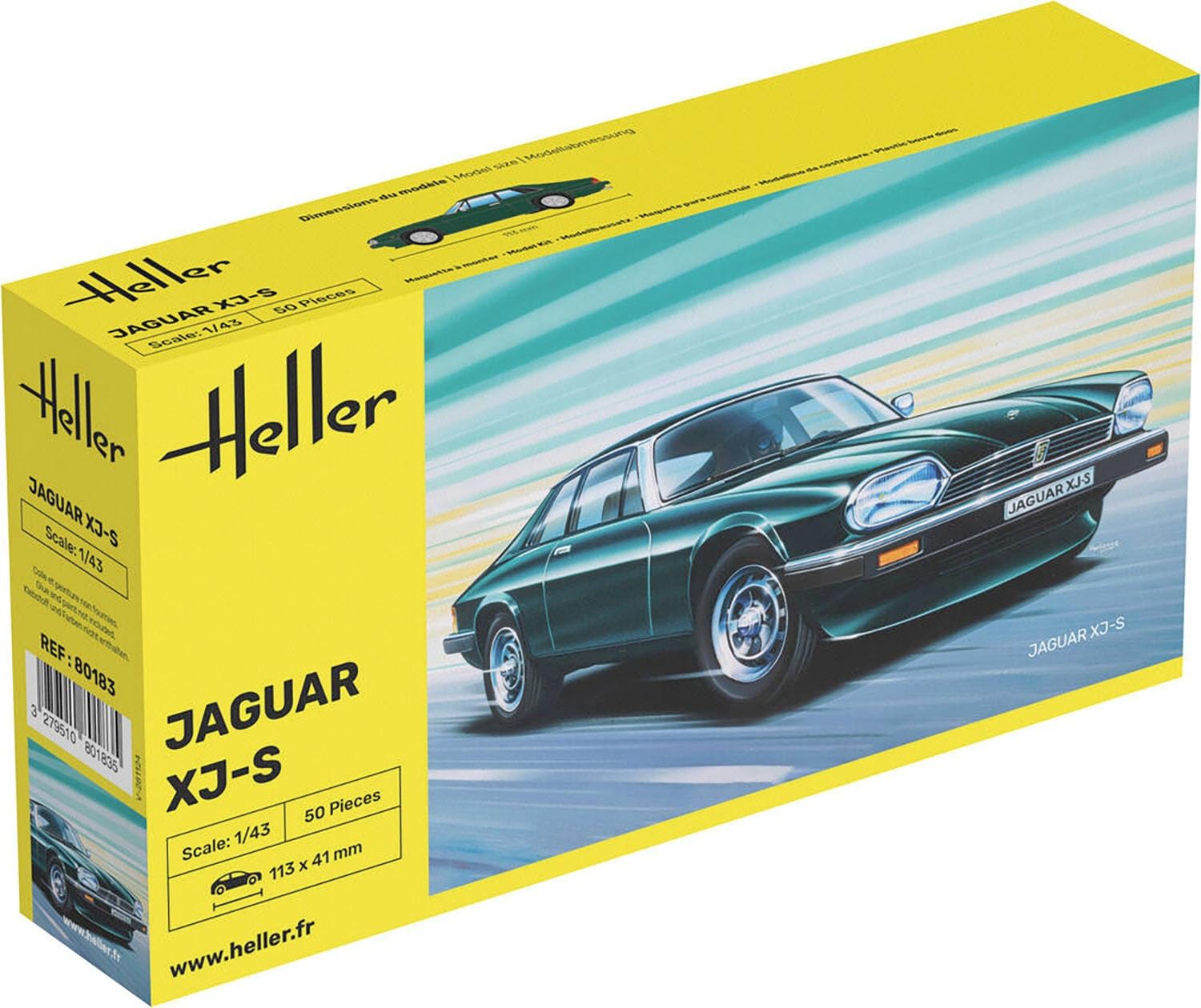 

Platz Heller Jaguar Plastic Model Kit HE80183 1/43 XJ-S (Car)