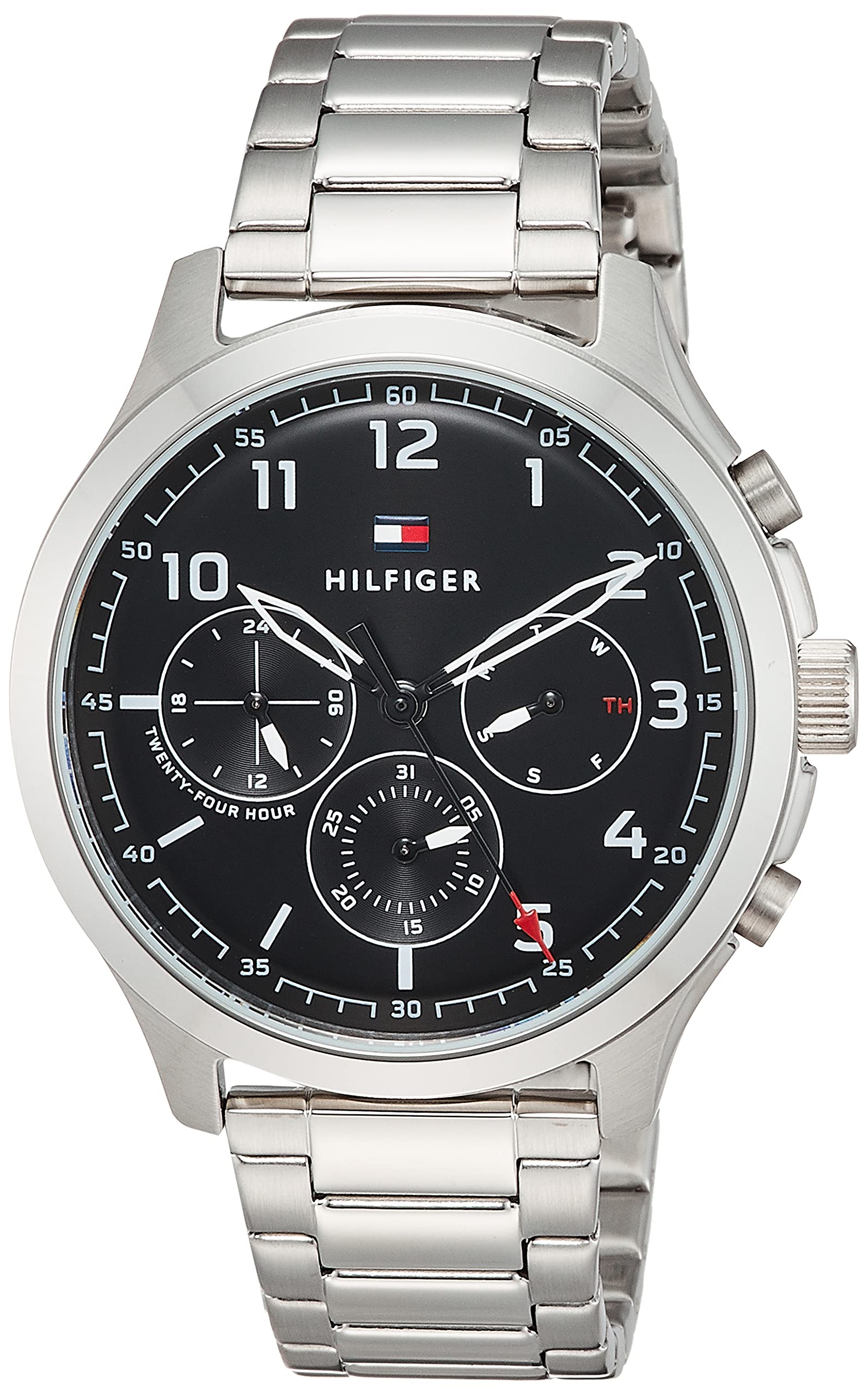 

Tommy Hilfiger ASHER 1791852 Black Stainless Steel Quartz Watch Men s [Used]