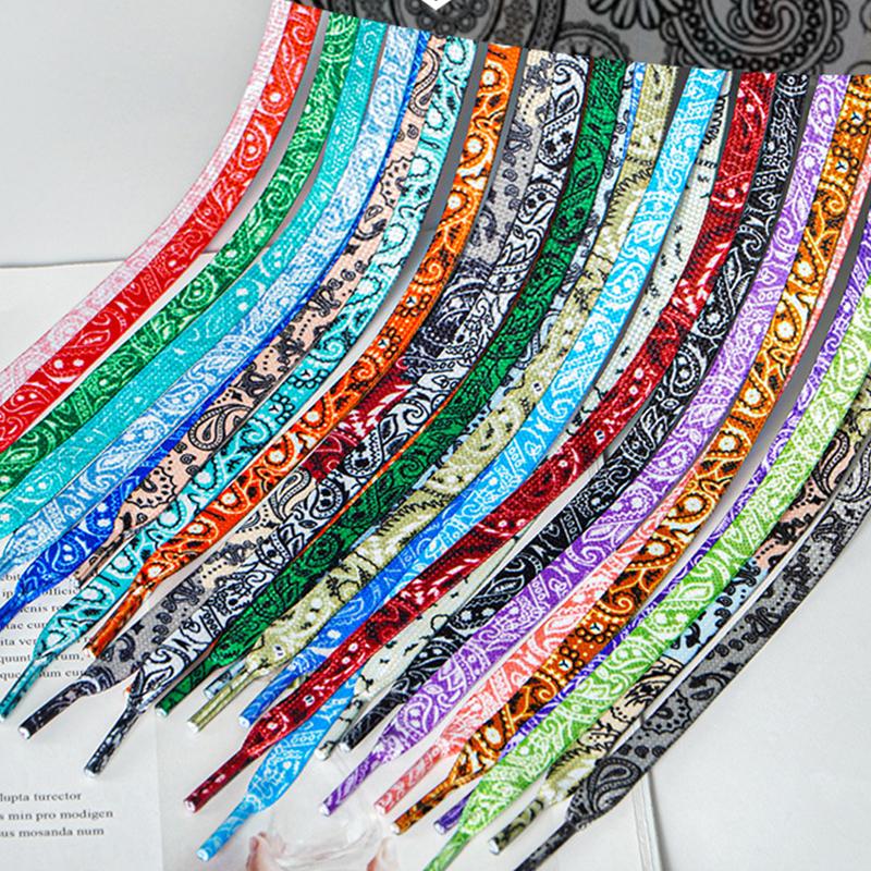 120Cm Colorful Flat Hiking Running Shoe Lace Elastic Shoelaces Outdoor Sneakers Quick Safety Flat Shoelace Kids Adult Lace