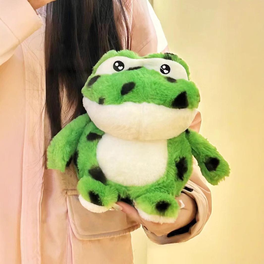 

Internet celebrities funny frog plush toy cute cute cute Mutian frog doll holiday birthday gift 23Cm 8-inch grab machine doll