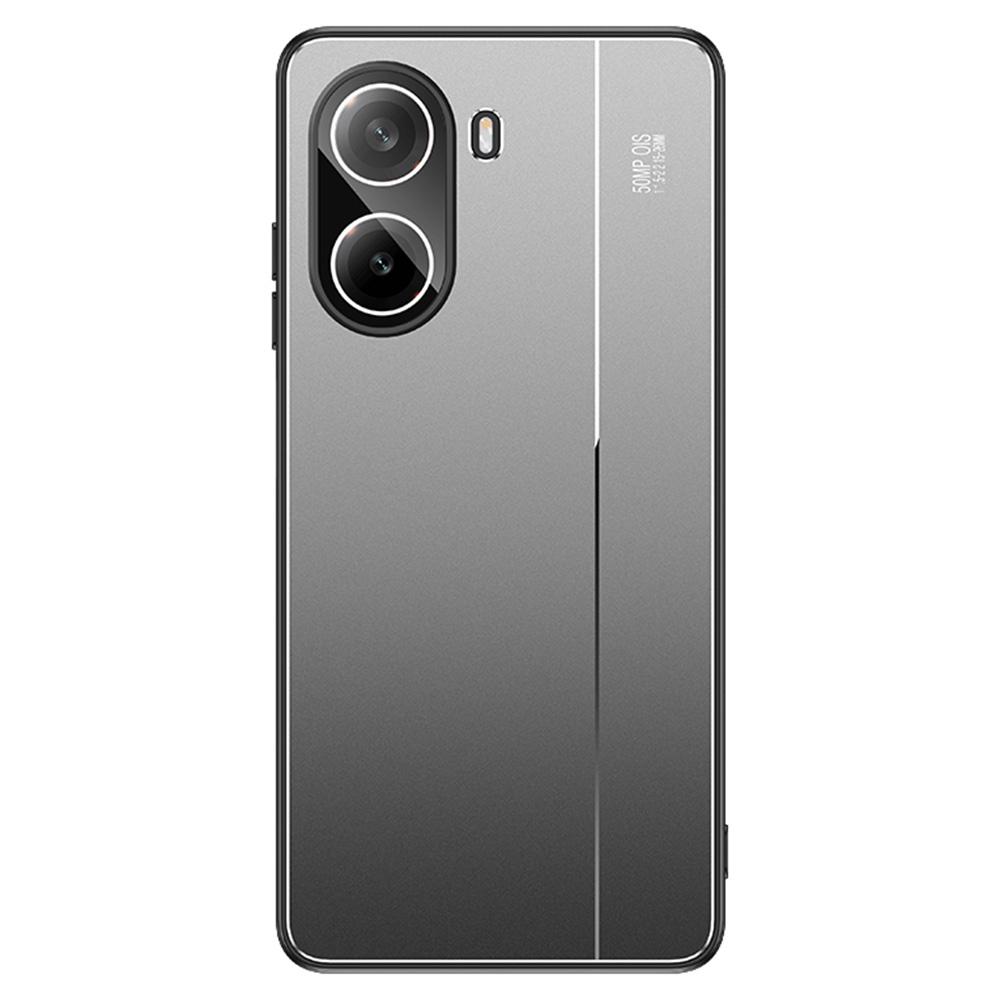 

Для Xiaomi Poco X7 Pro 5G/Redmi Turbo 4 5G Чехол PC+TPU Матовая задняя крышка телефона с защитной пленкой для объектива Grey