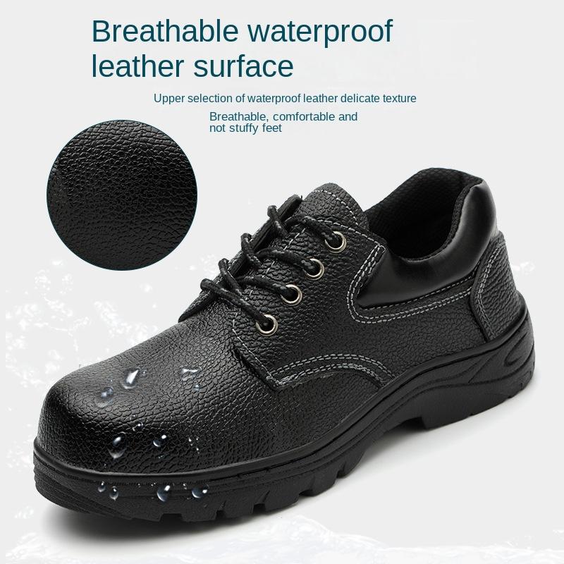 Buty robocze dla mężczyzn, stalowe Baotou, odporne na rozbicie i przebicie, buty robocze na plac budowy