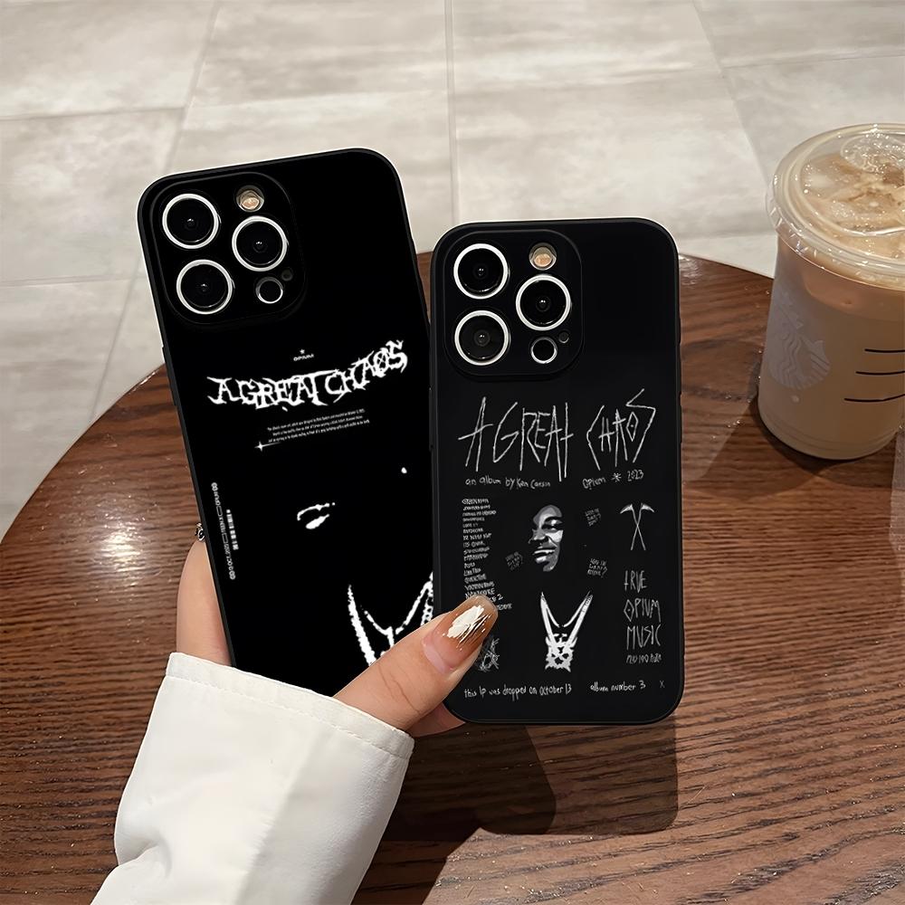 Ken Carson A Great Chaos Phone Case For 17 Pro Max Iphone 14 16 Pro Max 12 15 Plus 13 Pro 11 Xr X Xs Back Cover