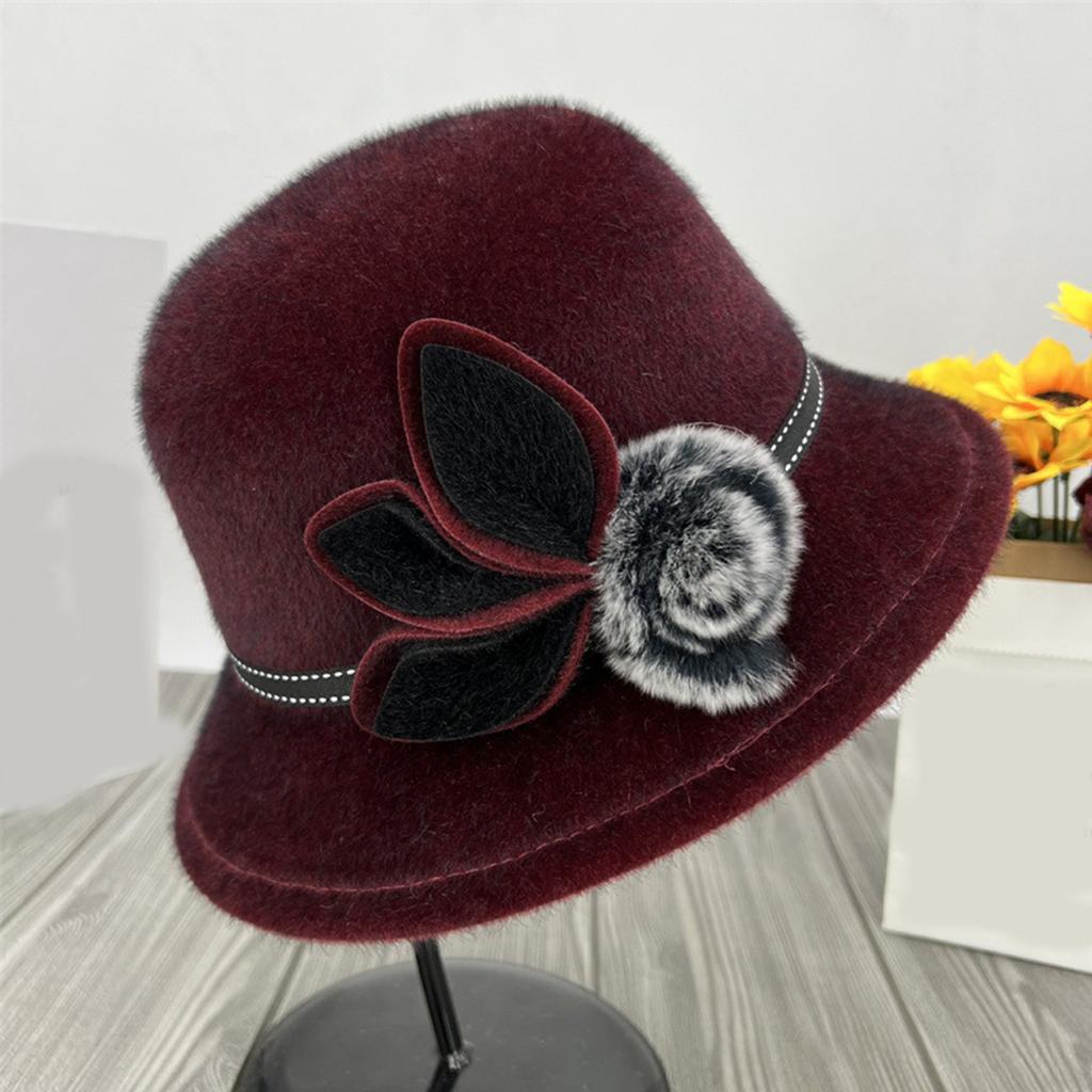 Ladies' Comfortable And Casual Fashionable Warm Basin Hat Solid Color Hat