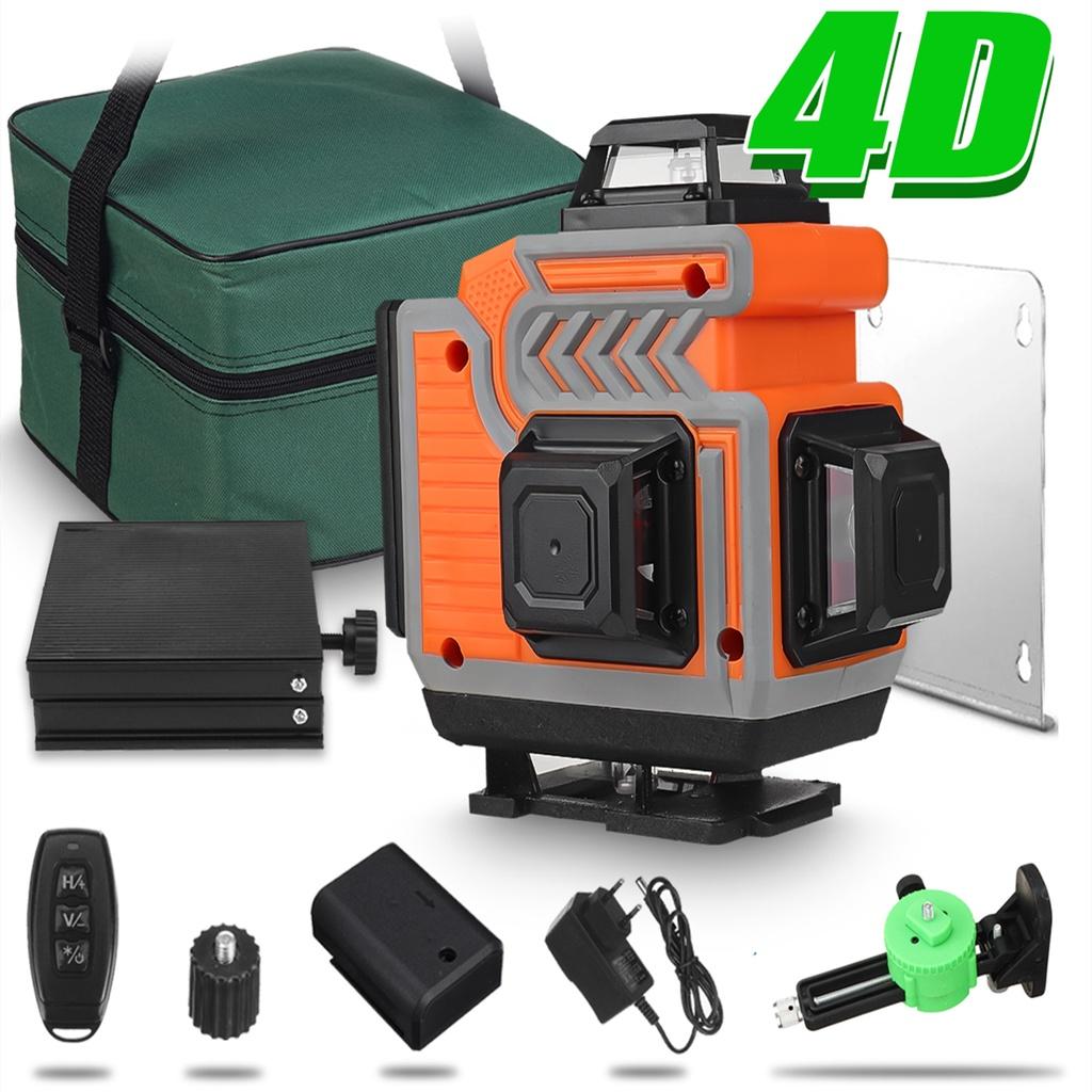 4800mAh IP54 16 Lines Laser Level 4D Self-Leveling 360 Horizontal And Vertical Cross Super Powerful Green Laser Level APP Control