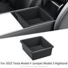 Für Tesla Model Y Launch 2025 Juniper/Model 3 Highland Auto Mittelkonsolen-Armlehnen-Aufbewahrungsbox Tablett Zubehör Aufräumen