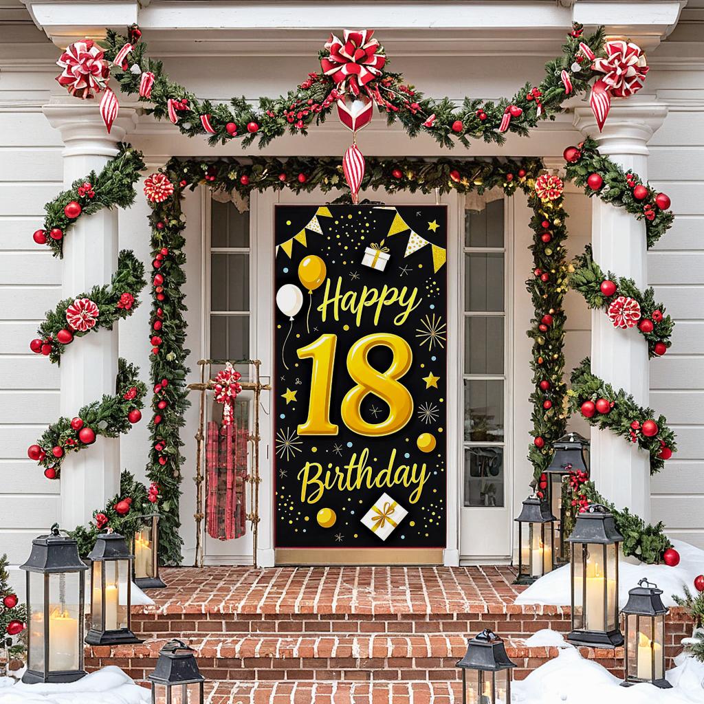 Easy Setup Celebration Banner Happy 18 Birthday Banner Birthday Milestone Banner For Event Decoration Party Decor Birthday