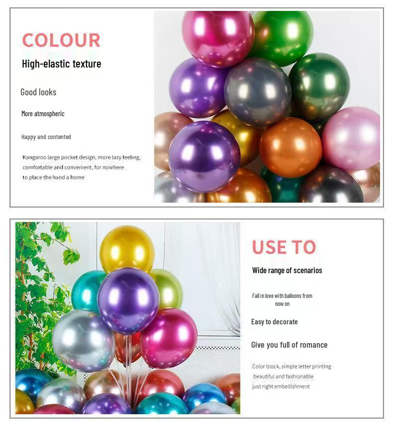 30-Piece 12-Inch Balloon Set for Birthday, Wedding, and Party Decorations