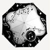 1PC Music Notes Umbrella-8-Rib Reinforced, Automatic Open, Lightweight & Durable, Cute Fashion Accessory for Outdoor-W172