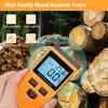 GM630 Digital Wood Moisture Meter LCD Backlit Portable Wood Moisture Tester 8 Gears Switchable with 9V 6F22 Battery for