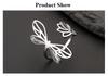 Cazador Adjustable Dragonfly Lotus Women's Ring Stainless Steel Jewelry Gold Color Finger Rings Gift 2026 Trend Wholesale New