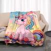 3D Tier Pferdemuster Heimdecke Einhornmuster Schlafzimmer Wohnzimmer Dekoration Picknickdecken für Kinderzimmer Bett Geschenk