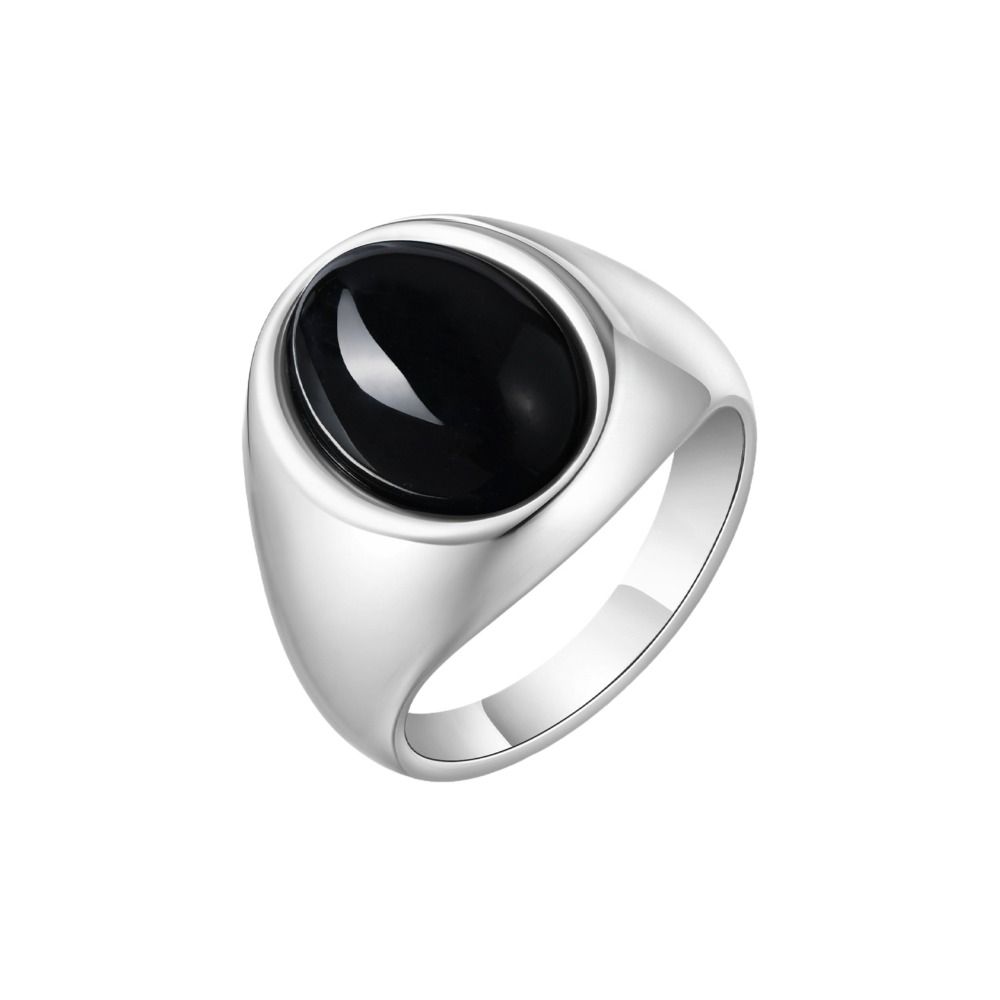 Jewelry Glaze Ring Vintage Oval Finger Ring Gothic Punk Rock Stone Eye Ring  Party Favors