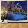 Christmas Tapestry Christmas Party Wall Tapestry Christmas Bedroom Dormitory Bar Party Decoration Tapestry