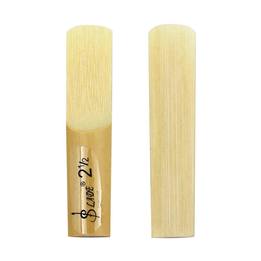 Yosoo LADE 10pcs bB Saxophone Reeds, 2.5cm, Reed, AltoTenor Saxophone, B-flat Alto Saxophone Reeds, Replacement Parts, Accessories, Bamboo, with