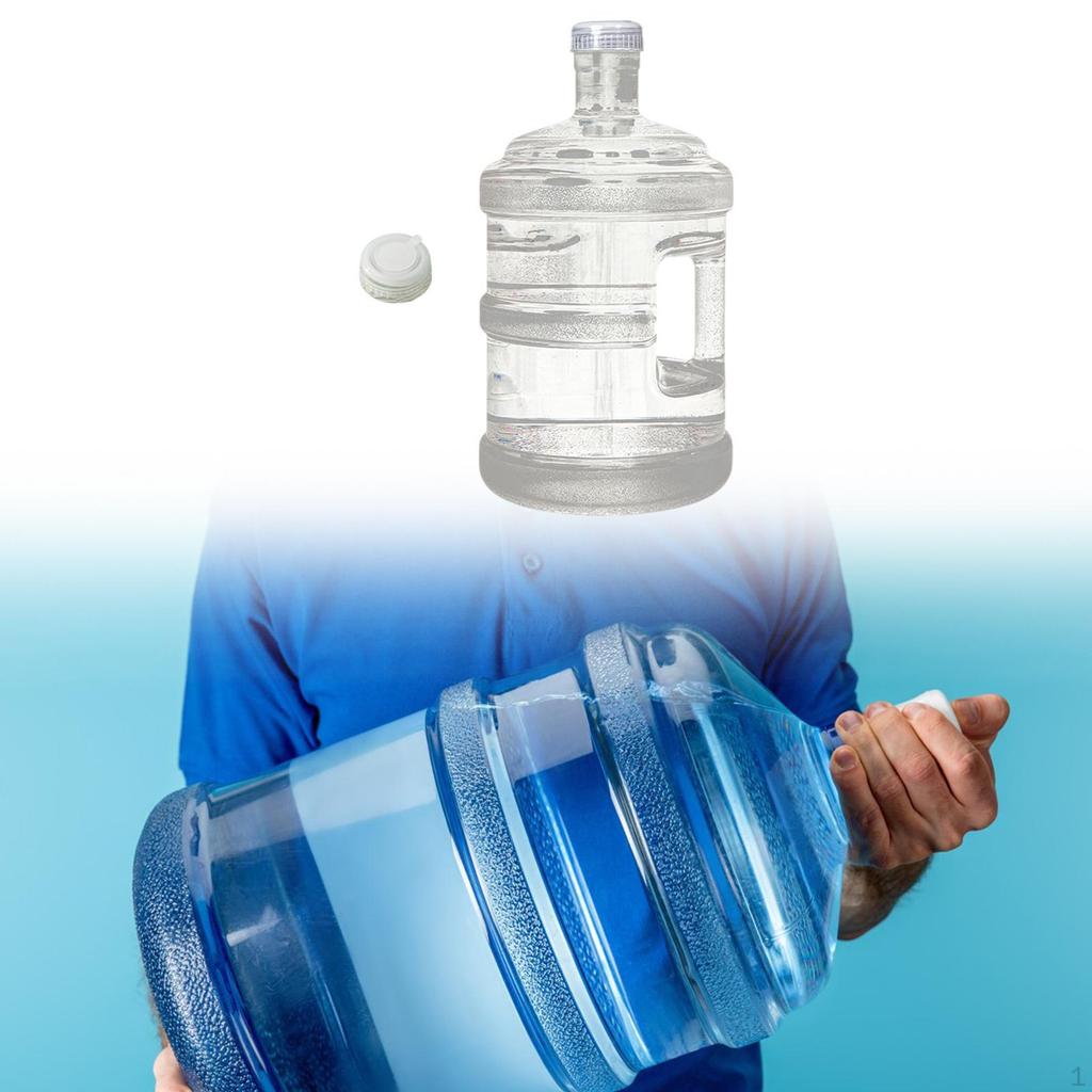 Butoi Recipient Apă Transparent Etanș Sticlă Distribuitor cu Capac și Mâner pentru Uz Casnic