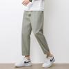 Men's Japanese Style Cotton Blend Straight-Leg Casual Pants